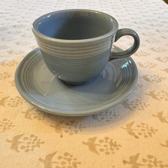 Homer Laughlin Other - Fiesta Tea/Coffee Cup & Saucer Set‎ Periwinkle Blue Retired Color Homer Laughlin